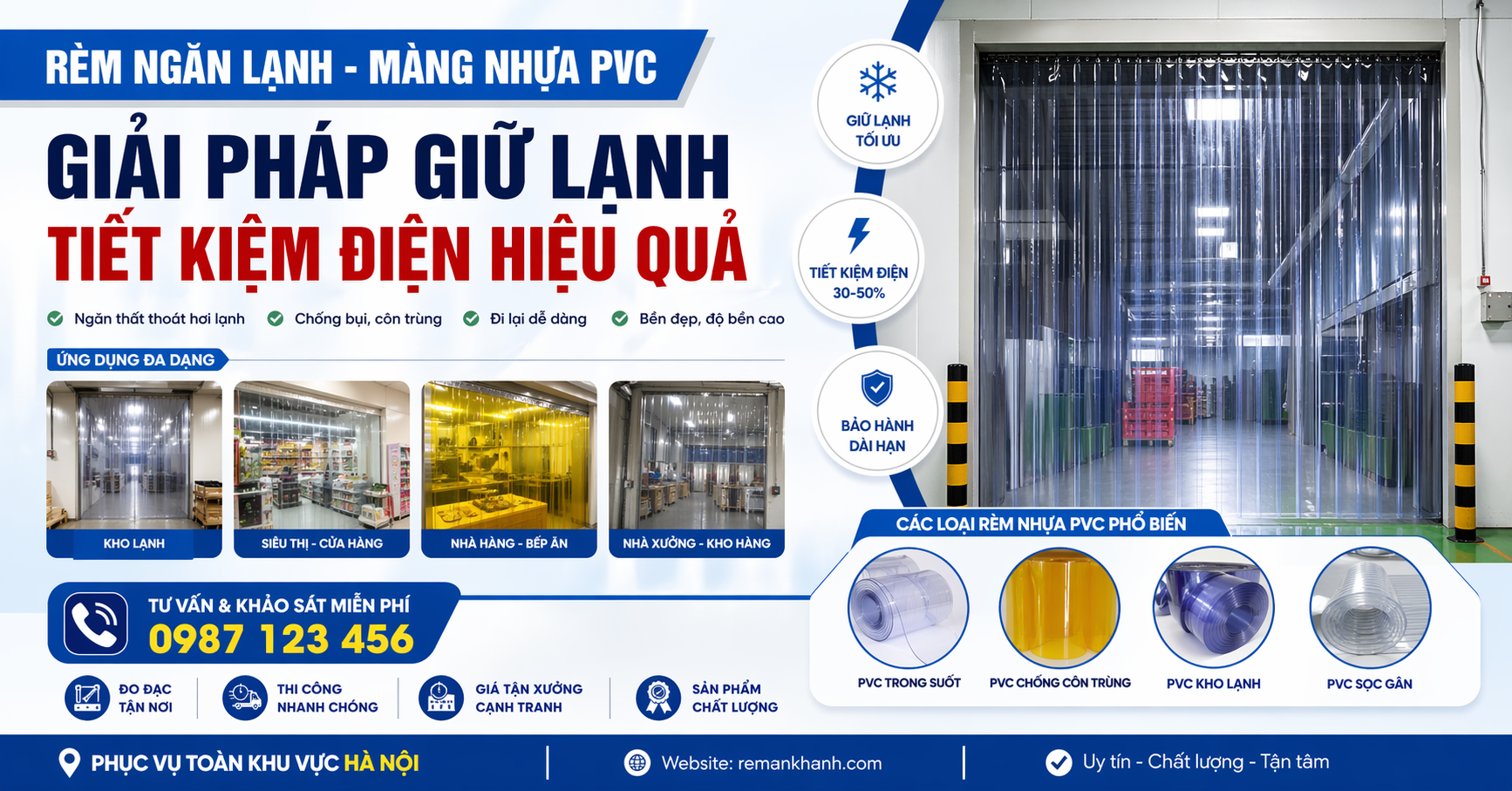 rèm nhựa pvc tại hà nội